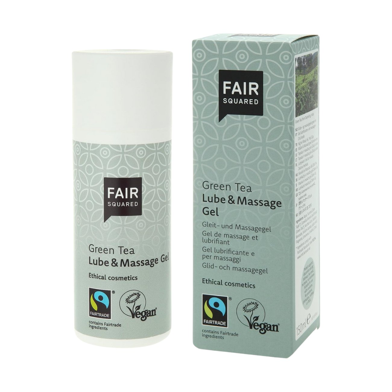 Lube & Massage Gel Green Tea 150ml - Fair Squared - Massage And Body Oil - Eco Natural Products