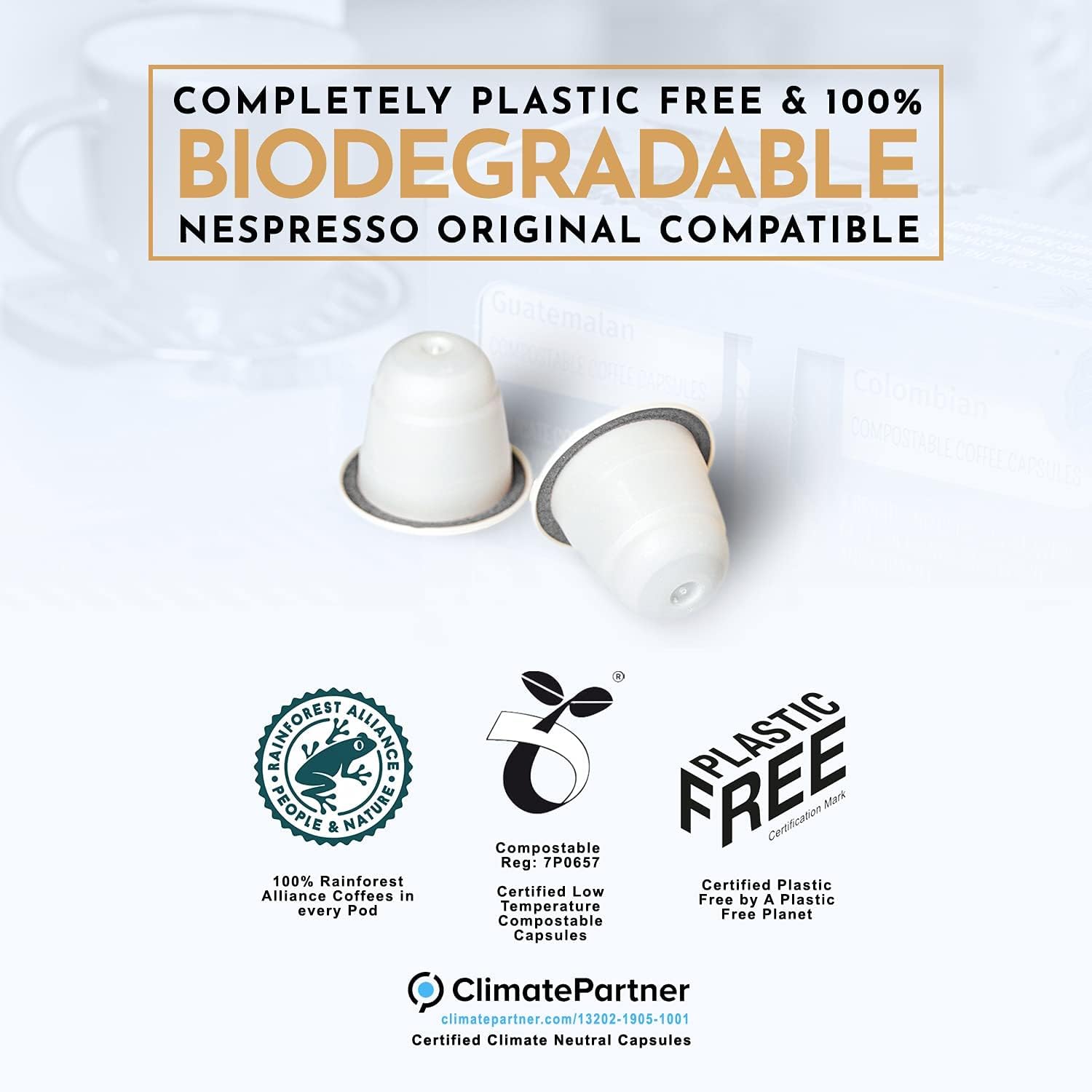 Lungo Coffee Capsules x 10 - Eco Natural Products - Eden Project - Coffee