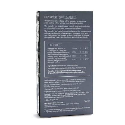 Lungo Coffee Capsules x 10 - Eden Project - Coffee - Eco Natural Products