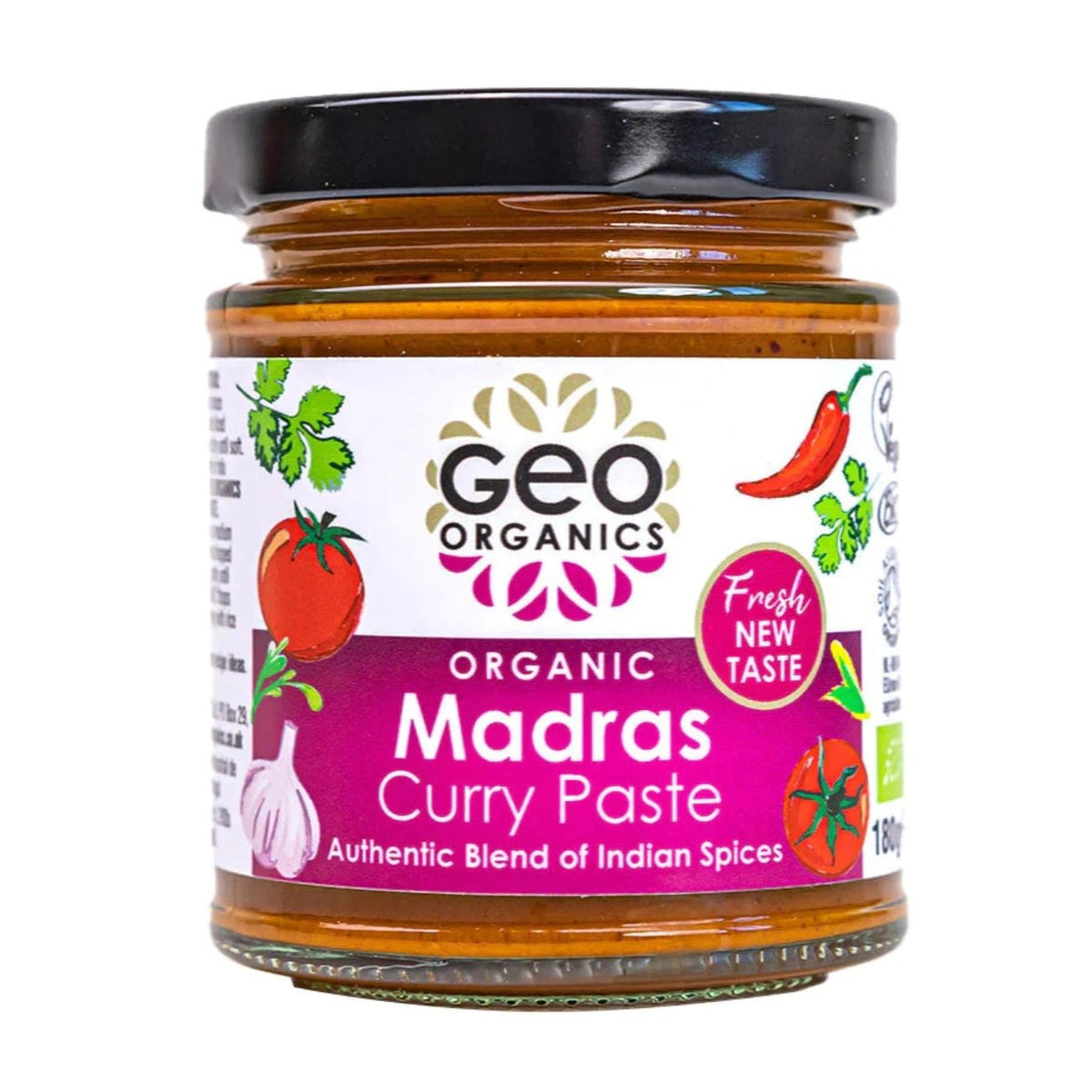 Madras India Curry Pastes 180g - Geo Organics - Curry Pastes - Eco Natural Products