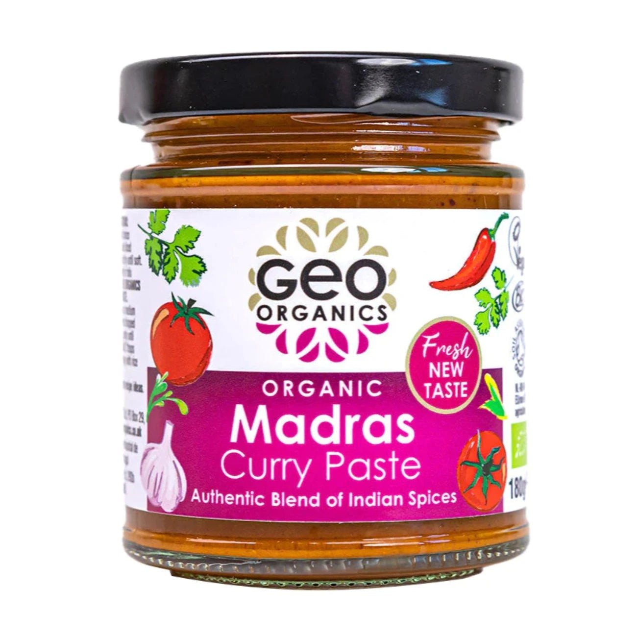 Madras India Curry Pastes 180g - Geo Organics - Curry Pastes - Eco Natural Products