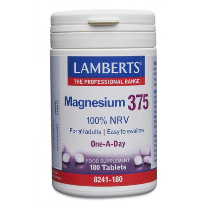 Magnesium 375 180 Tablets - Lamberts - Food Supplement - Eco Natural Products