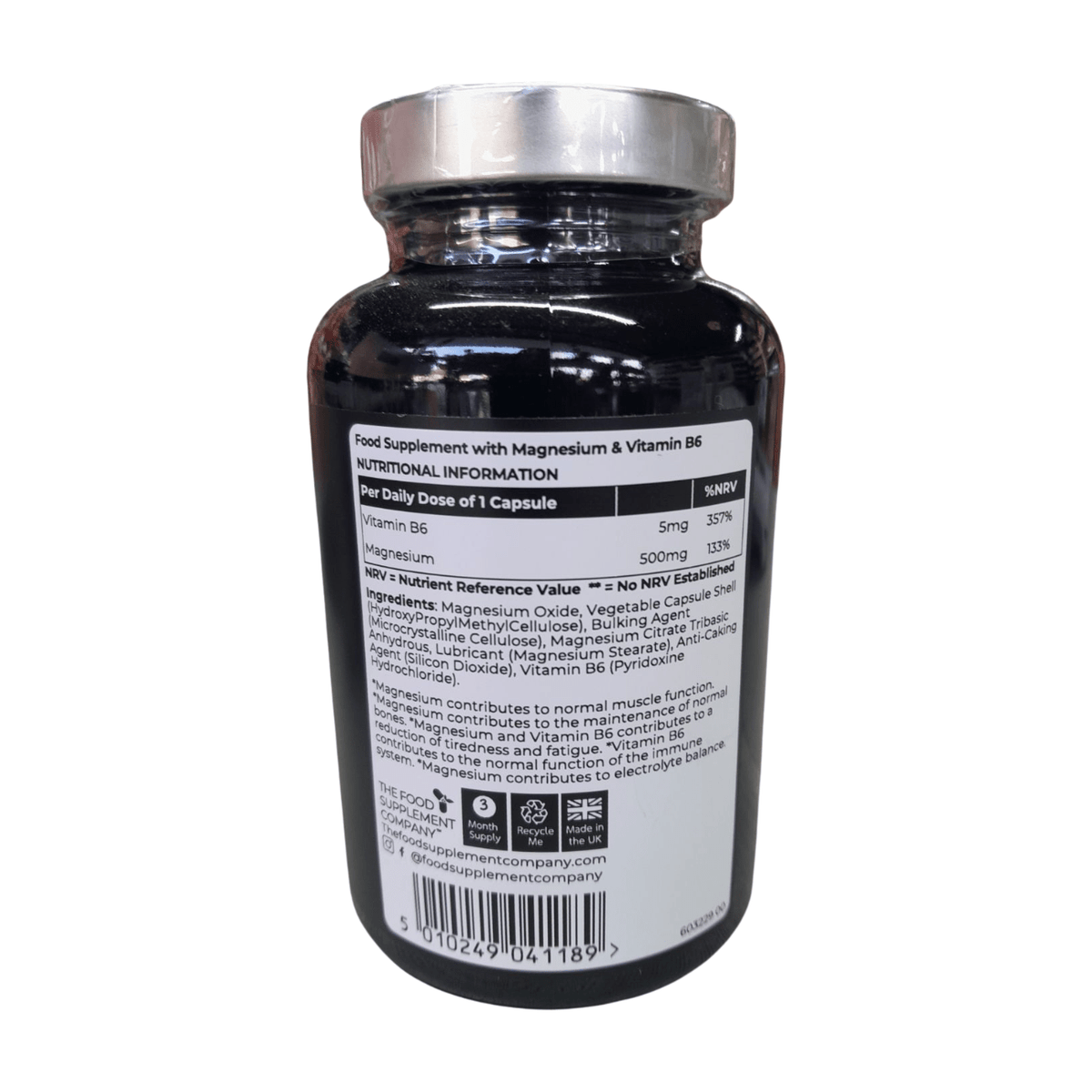 Magnesium 500mg 90 Capsules - FSC - Food Supplements - FSC