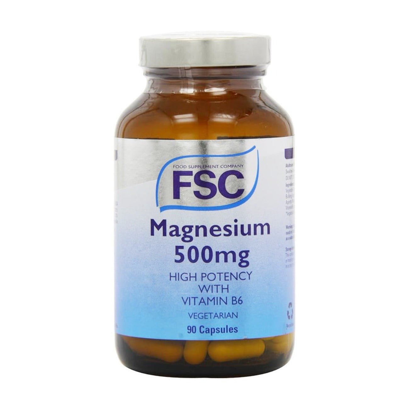 Magnesium 500mg 90 Capsules - FSC - Food Supplement - Eco Natural Products
