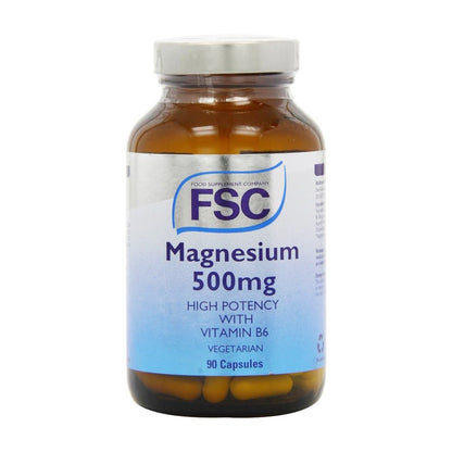 Magnesium 500mg 90 Capsules - FSC - Food Supplement - Eco Natural Products