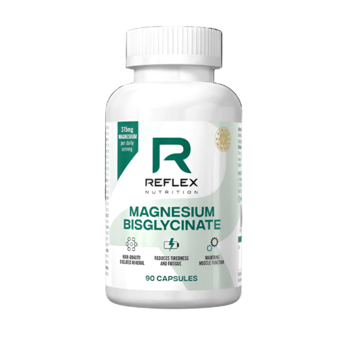 Magnesium Bisglycinate 90 Capsules - Reflex Nutrition - Minerals - Reflex Nutrition