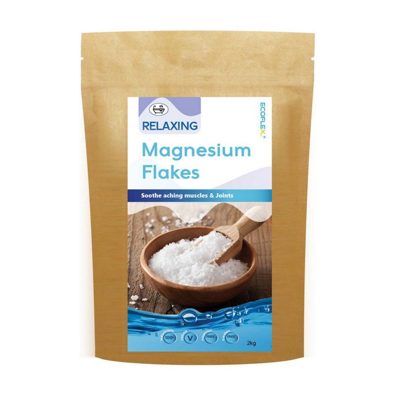 Magnesium Flakes 2kg - Eco Natural Products - Ecoflex - Bath salt