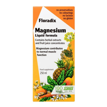 Magnesium Liquid Mineral Supplement 250ml - Floradix - Food Supplement - Eco Natural Products