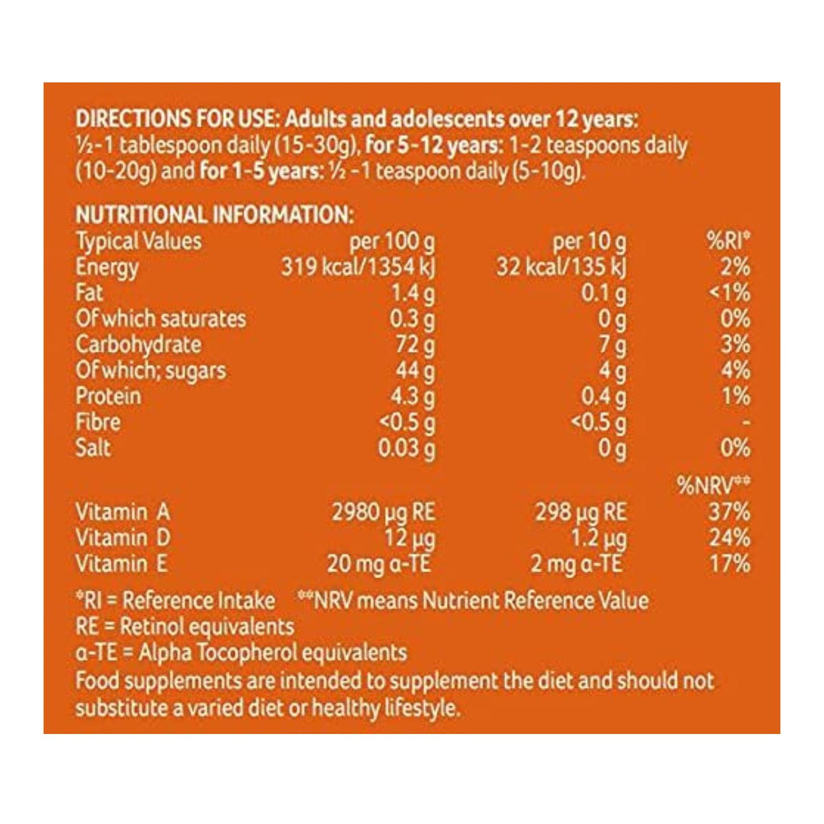 Malt Extract & Cod Liver Oil & Honey & Butterscotch 650g - Potter's Herbals - Food Supplement - Eco Natural Products