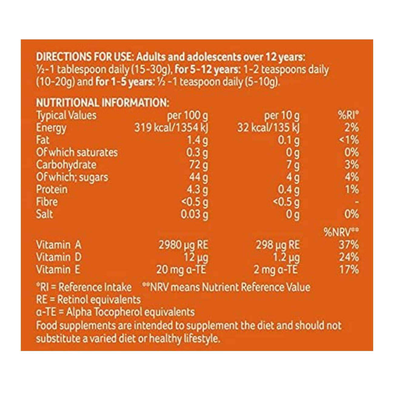 Malt Extract & Cod Liver Oil & Honey & Butterscotch 650g - Potter's Herbals - Food Supplement - Eco Natural Products