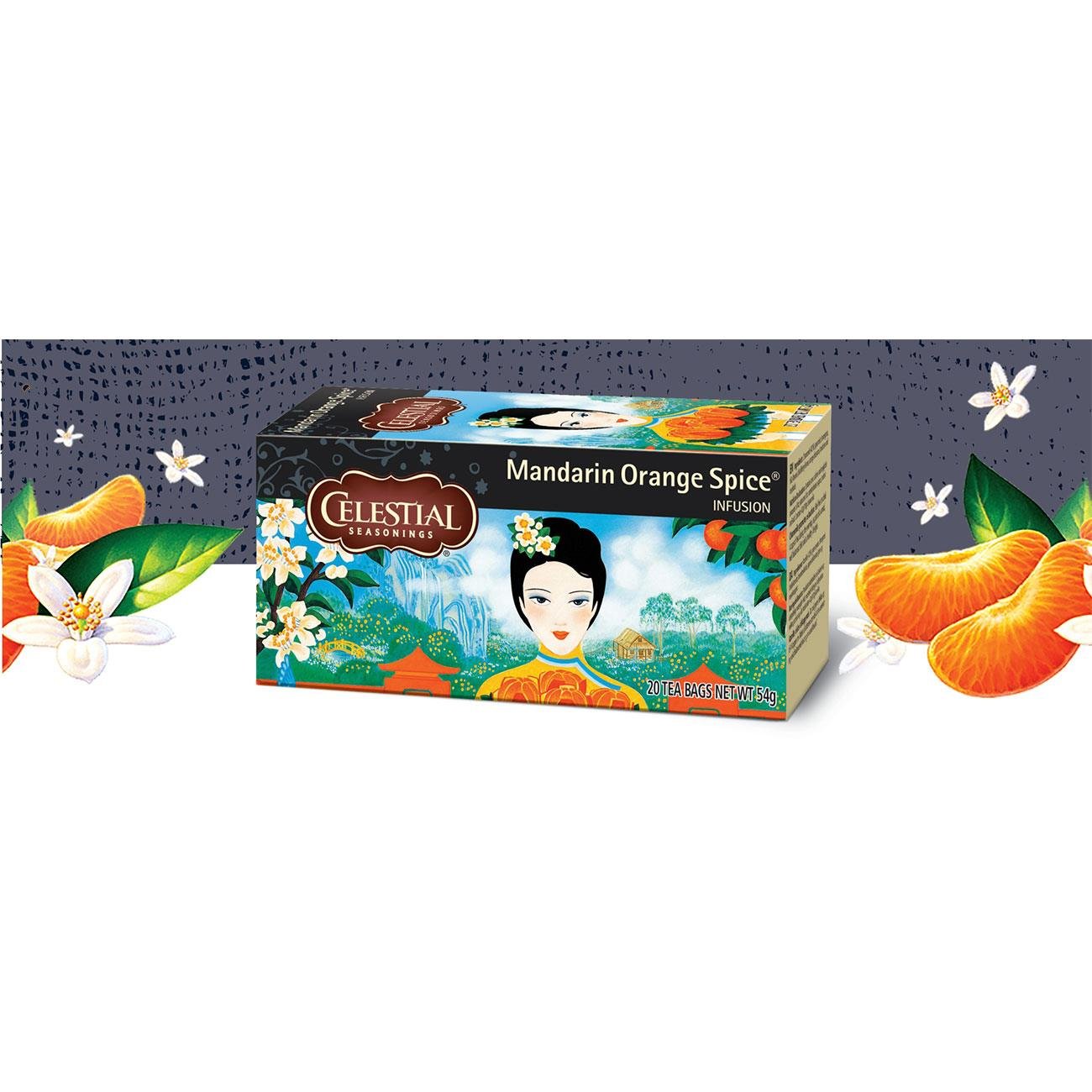 Mandarin Orange Spice Herbal Tea 20 Bags - Celestial Seasonings - Herbal Tea - Eco Natural Products