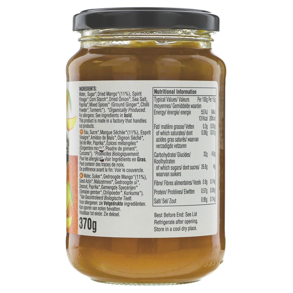 Mango Chutney Condiment 370g - Geo Organics - Condiment - Eco Natural Products