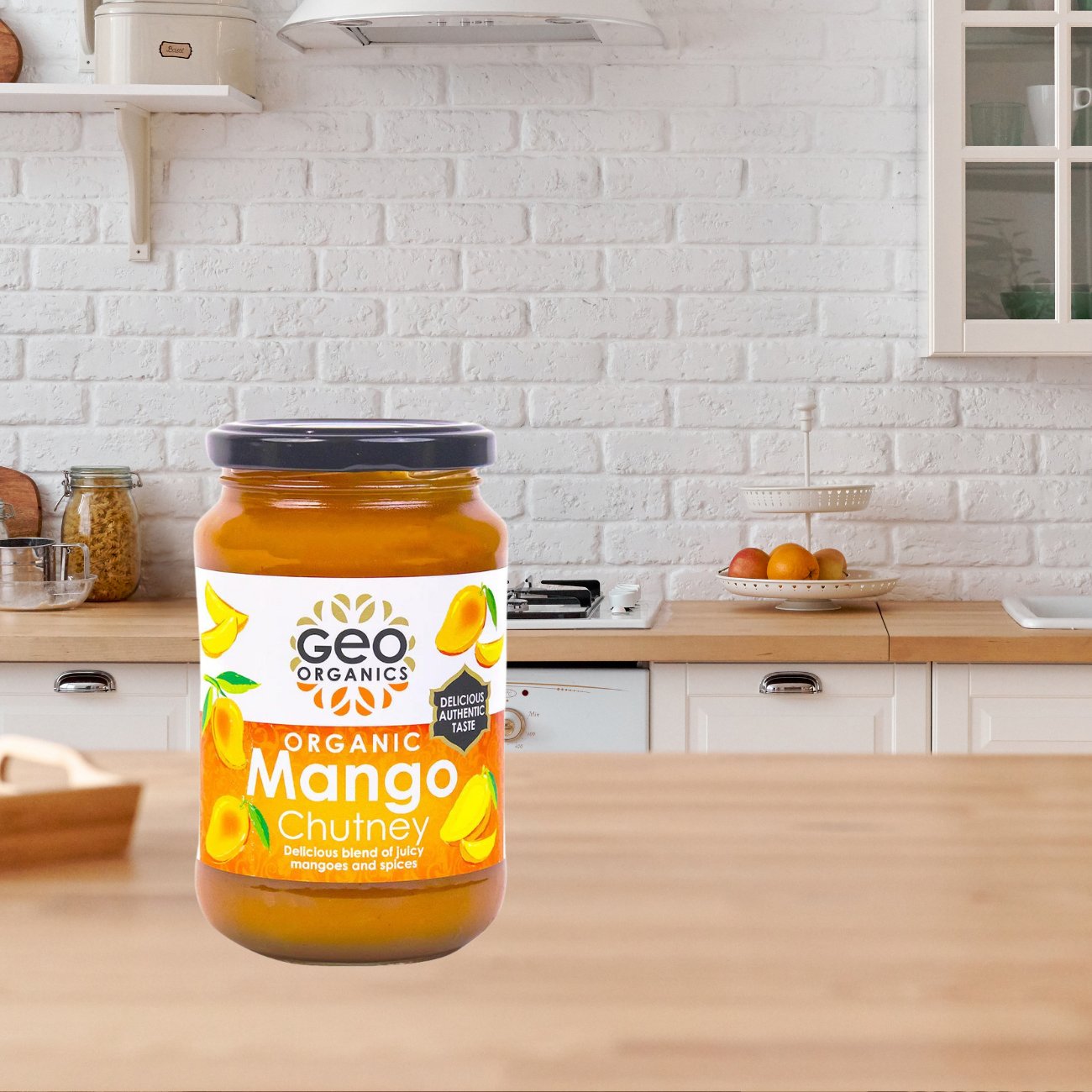 Mango Chutney Condiment 370g - Geo Organics - Condiment - Eco Natural Products
