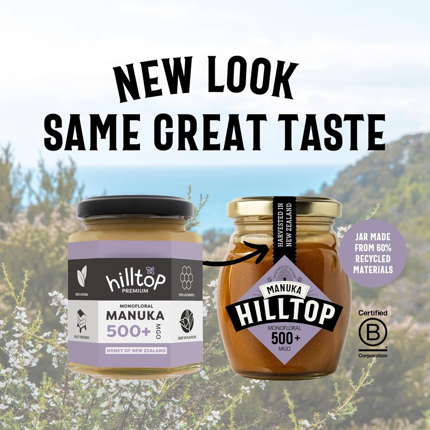 Manuka Honey 500+ MGO 225g - Hilltop Honey - Honey - Eco Natural Products