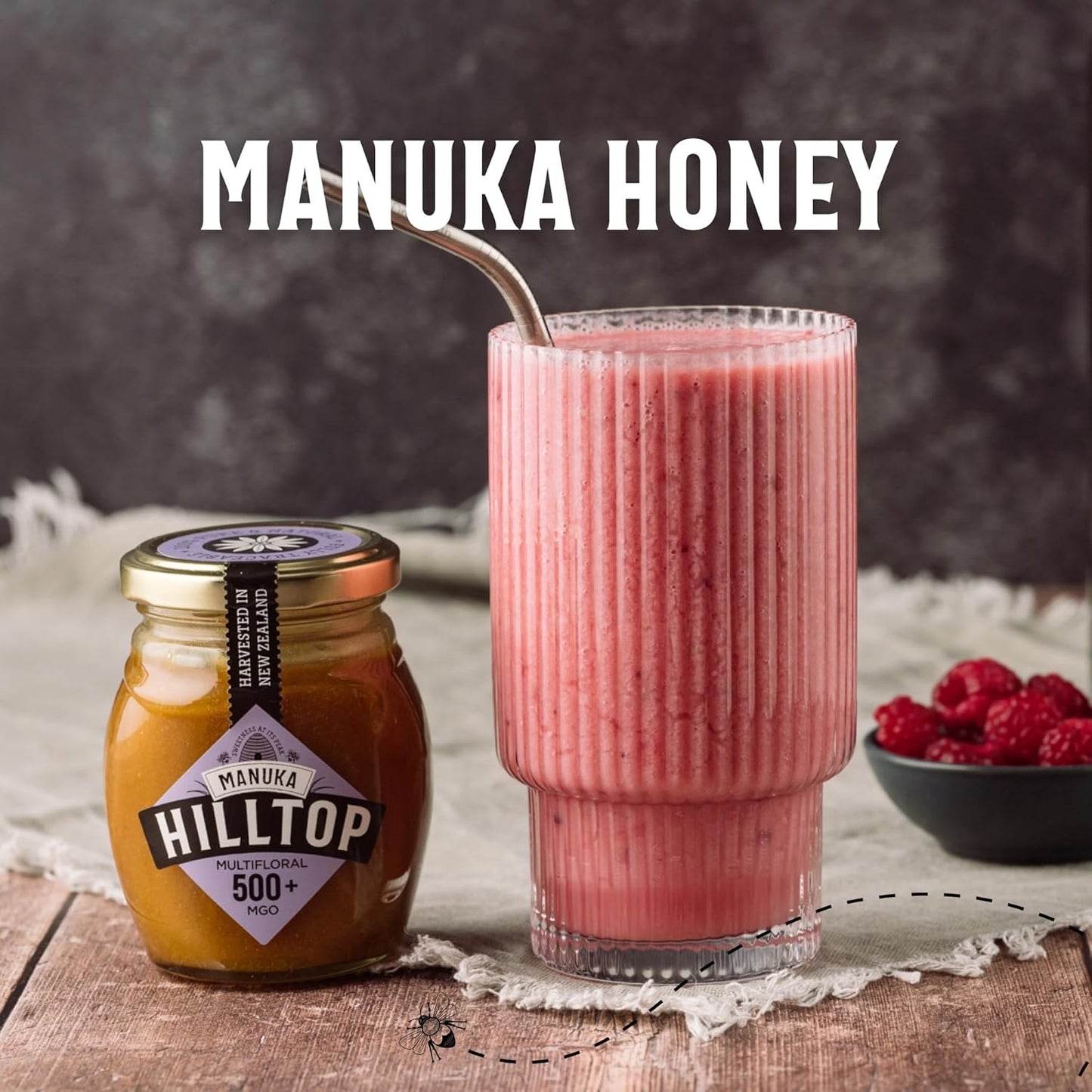 Manuka Honey 500+ MGO 225g - Hilltop Honey - Honey - Eco Natural Products