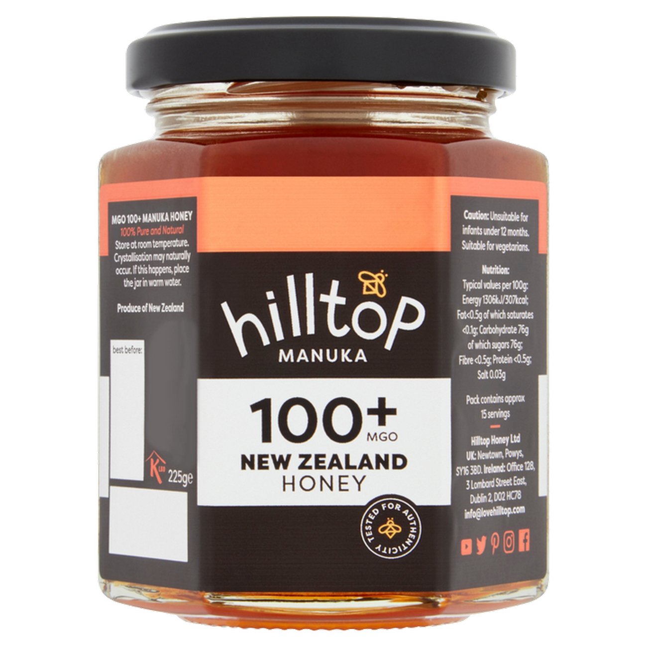 Manuka Honey MGO 100+ - Hilltop - Honey - Eco Natural Products