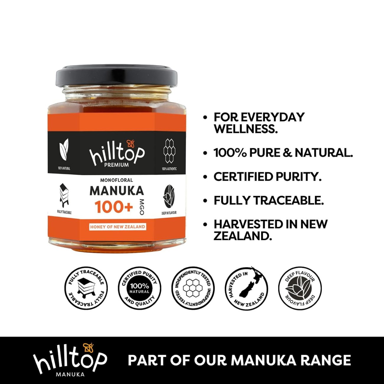 Manuka Honey MGO 100+ - Hilltop - Honey - Eco Natural Products