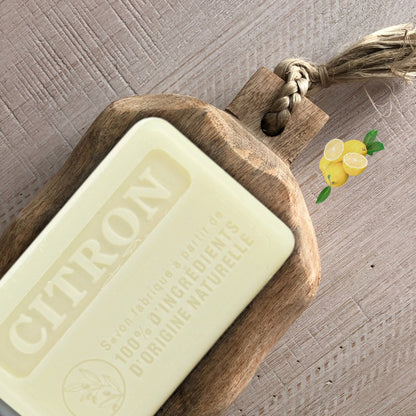 Marseille Soap 100% Natural Citron (Lemon) 125g - FouFour - Savon de Marseille - Bar Soap - Eco Natural Products