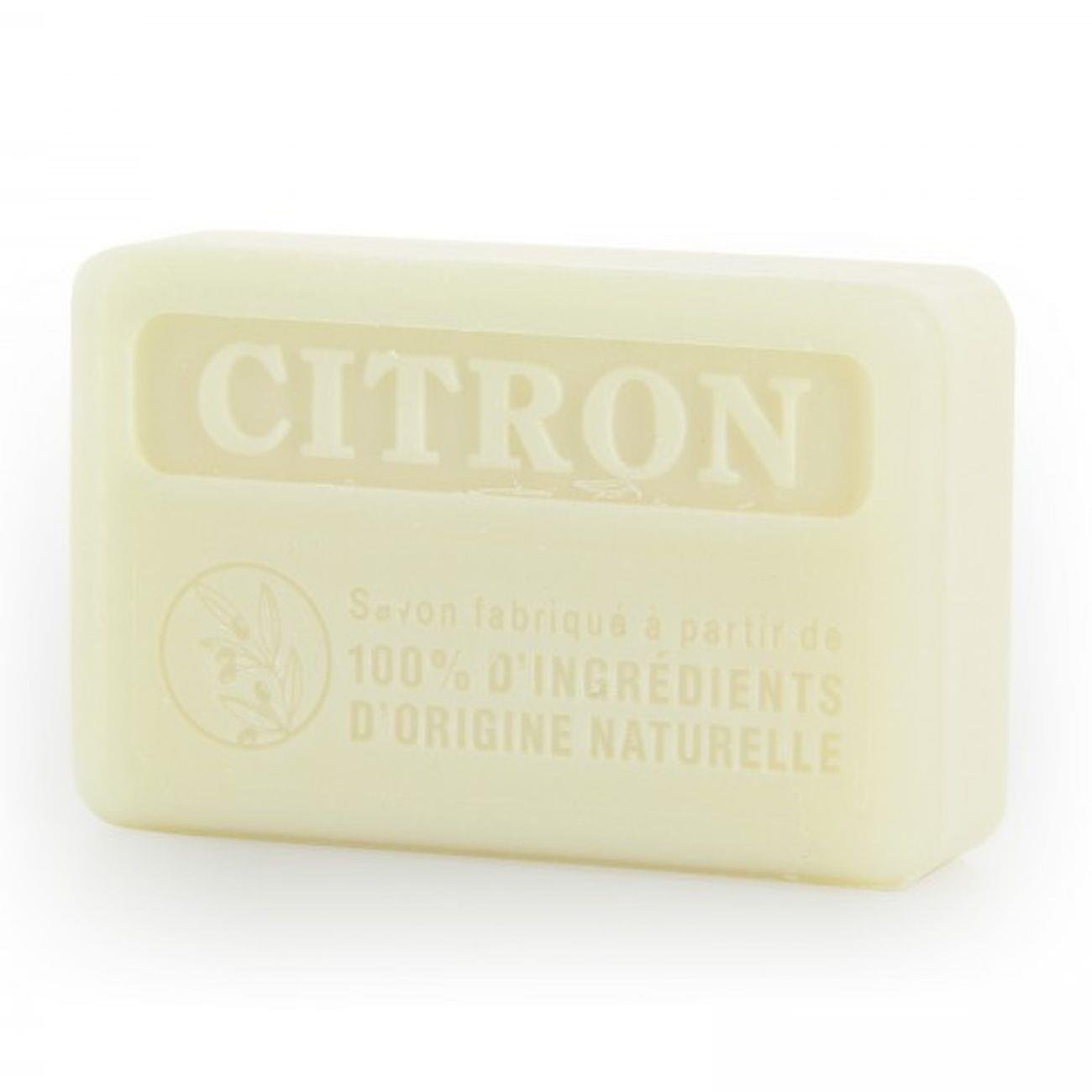 Marseille Soap 100% Natural Citron (Lemon) 125g - FouFour - Savon de Marseille - Bar Soap - Eco Natural Products