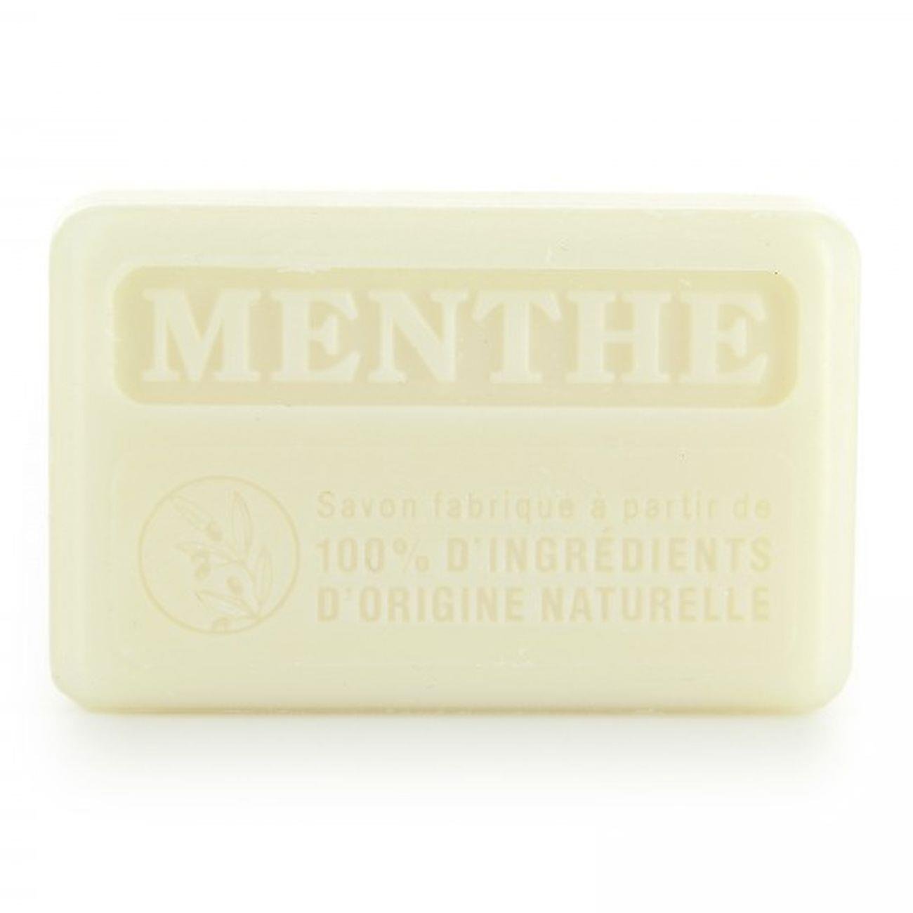Marseille Soap 100% Natural Menthe Poivree (Peppermint) 125g - FouFour - Savon de Marseille - Bar Soap - Eco Natural Products