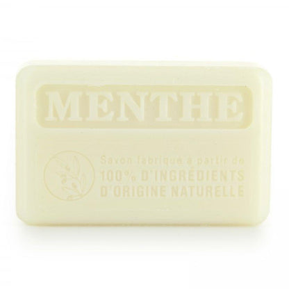Marseille Soap 100% Natural Menthe Poivree (Peppermint) 125g - FouFour - Savon de Marseille - Bar Soap - Eco Natural Products