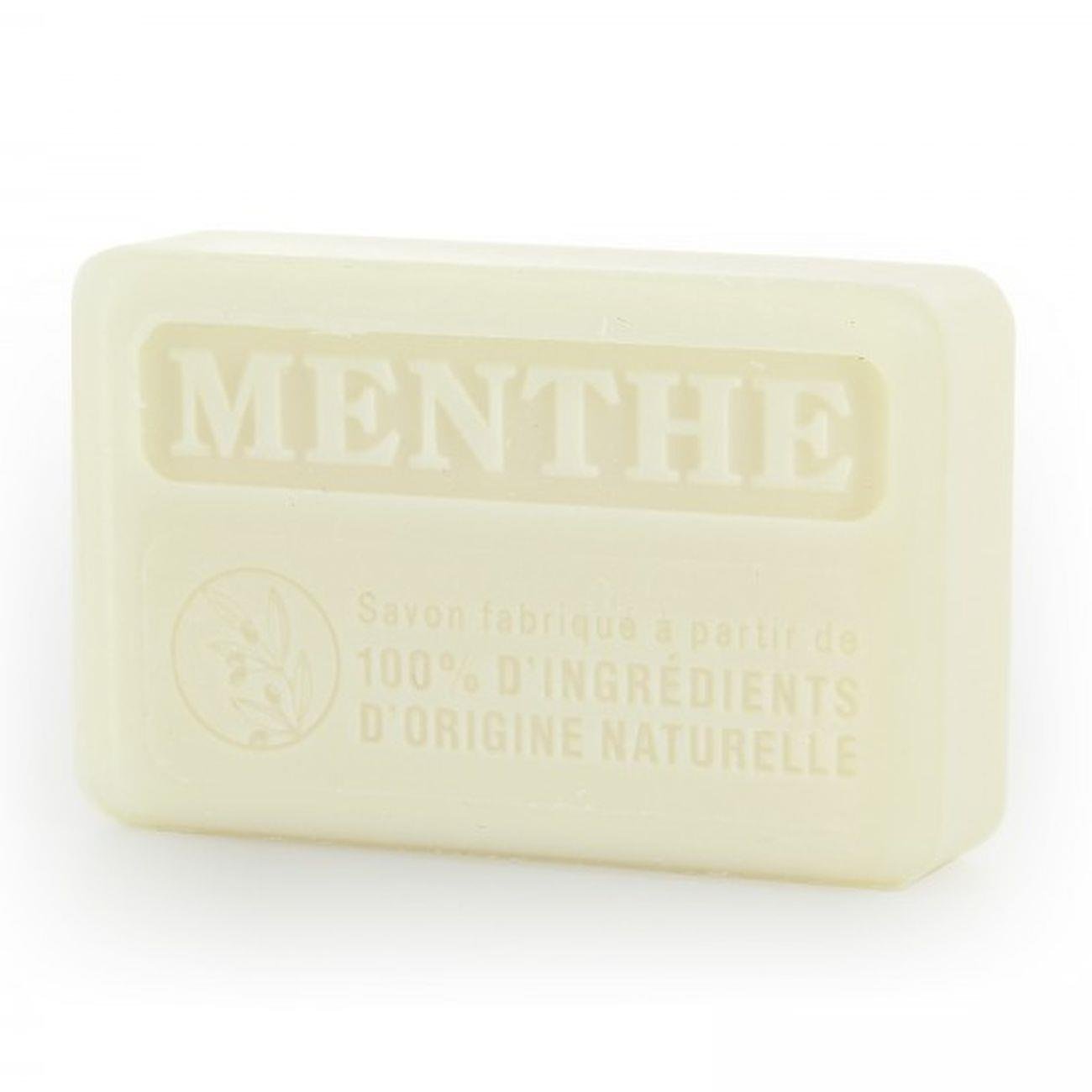 Marseille Soap 100% Natural Menthe Poivree (Peppermint) 125g - FouFour - Savon de Marseille - Bar Soap - Eco Natural Products