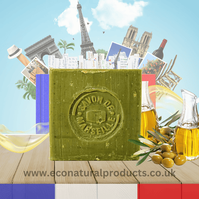 Marseille Soap French Traditional Recipe Verte Olive Oil 300g - FouFour - Savon de Marseille - Bar Soap - Eco Natural Products