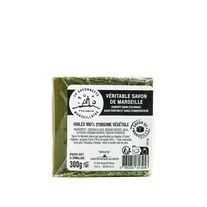 Marseille Soap French Traditional Recipe Verte Olive Oil 300g - FouFour - Savon de Marseille - Bar Soap - Eco Natural Products