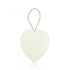 Marseille Soap Heart on Cord White Maman 95g - Eco Natural Products - FouFour - Savon de Marseille - Soap Bar