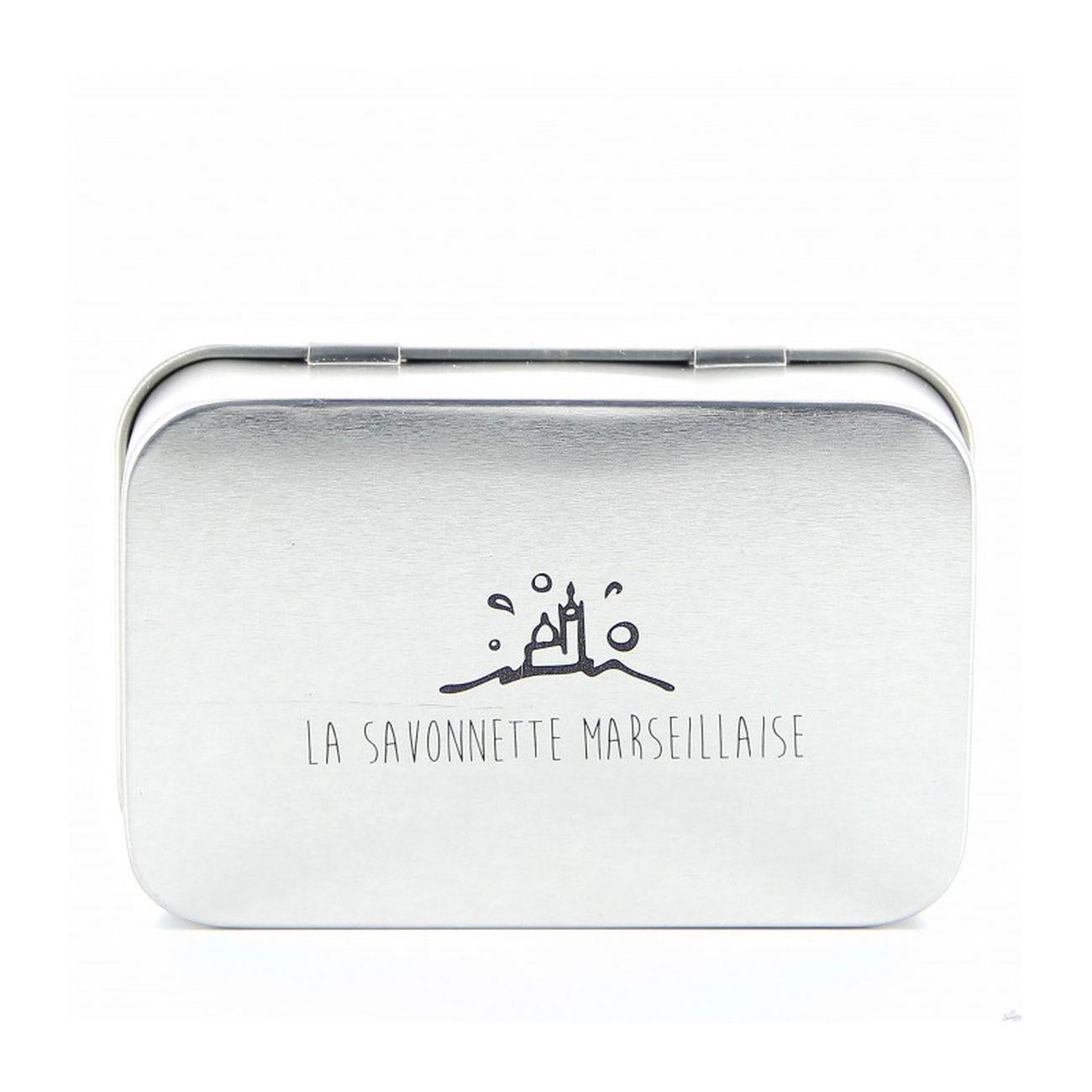 Marseille Soap Travel Metal Tin - Eco Natural Products - FouFour - Savon de Marseille - Travel Tin