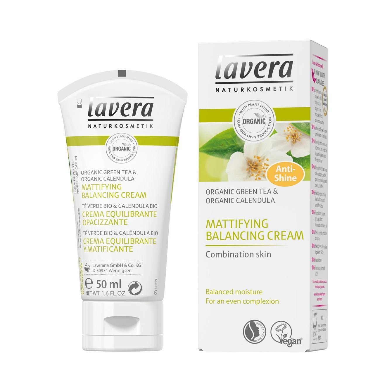 Mattifying Balancing Cream for Combination Skin 50ml - Eco Natural Products - Lavera - Face Cream