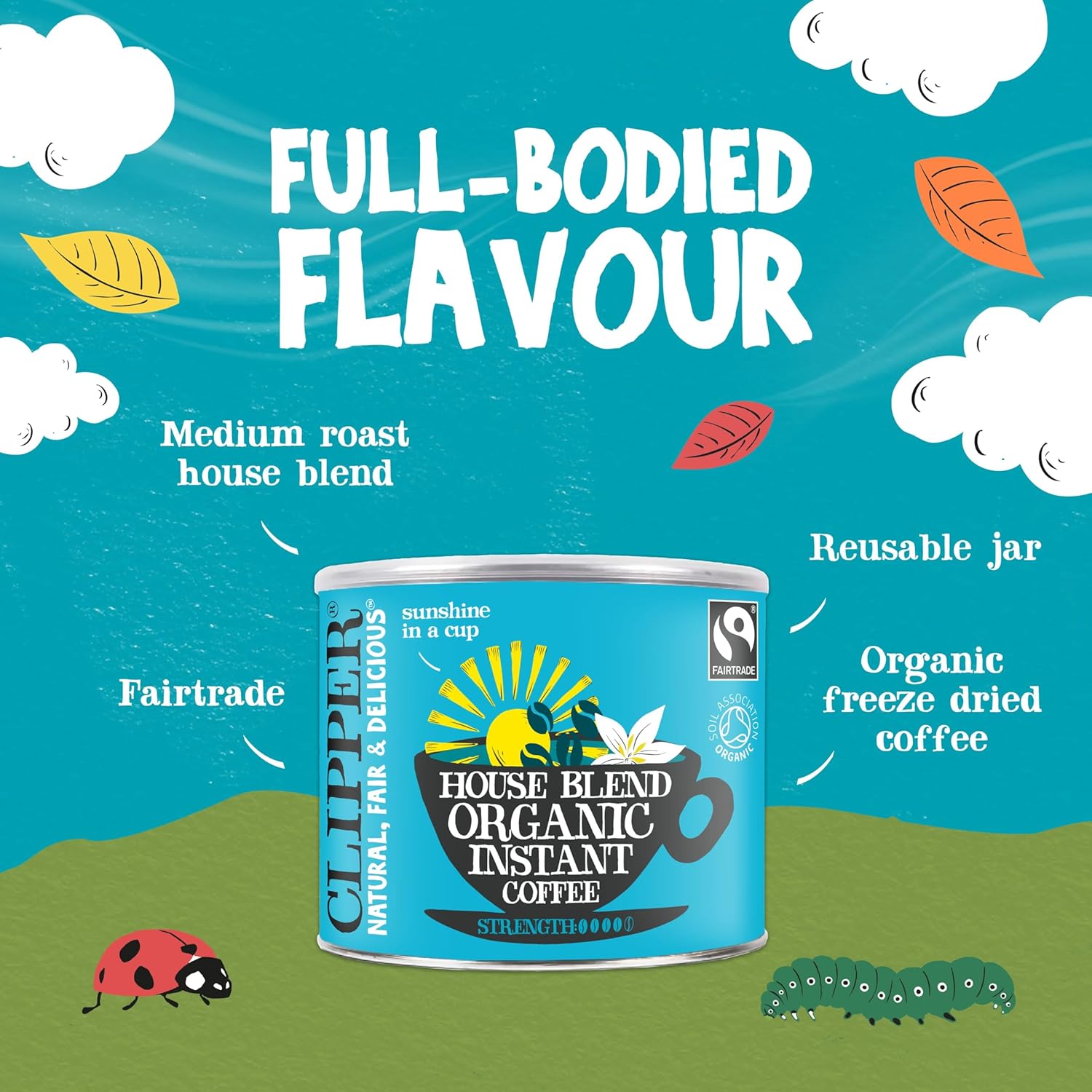 Medium Roast Arabica Coffee 500g - Clipper - Instant Coffee - Eco Natural Products