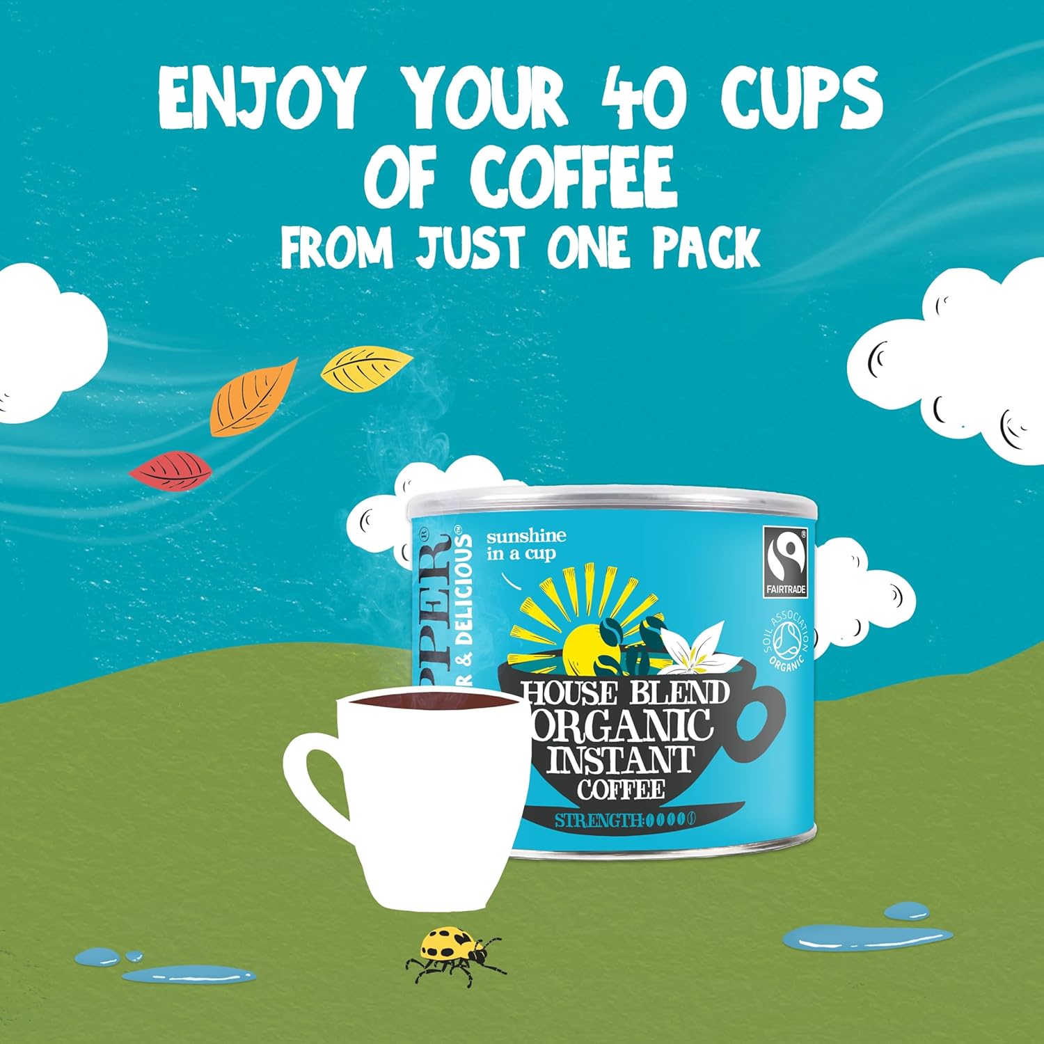 Medium Roast Arabica Coffee 500g - Clipper - Instant Coffee - Eco Natural Products