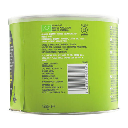 Medium Roast Arabica Decaf Coffee 500g - Clipper - Instant Coffee - Eco Natural Products