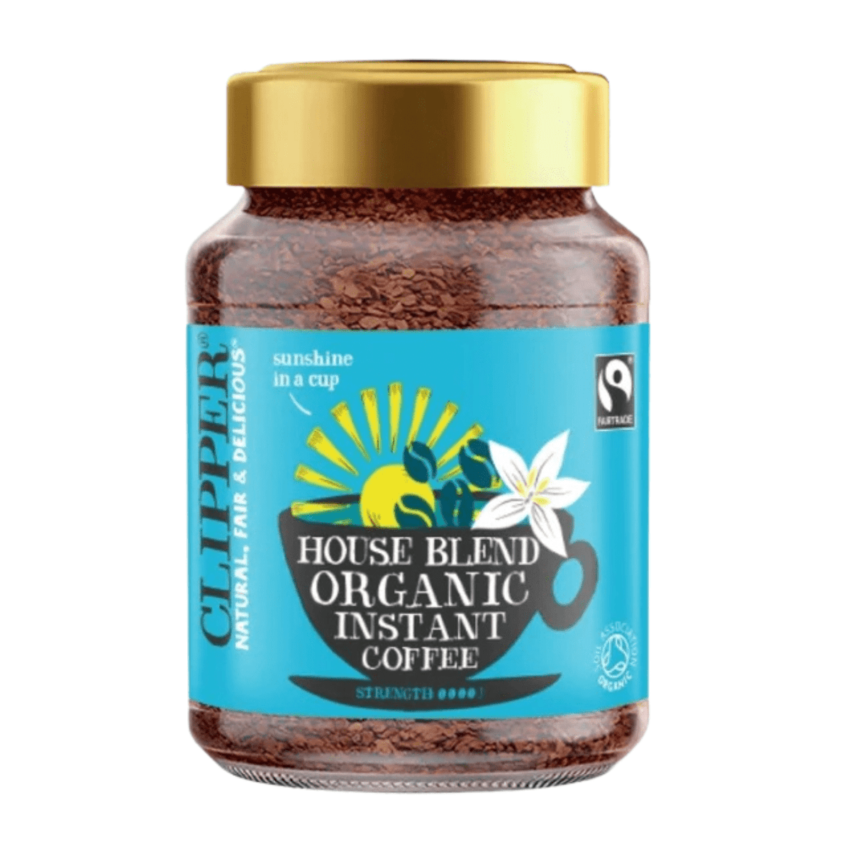 Medium Roast House Blend Organic Coffee 200g - Clipper - Instant Coffee - Eco Natural Products