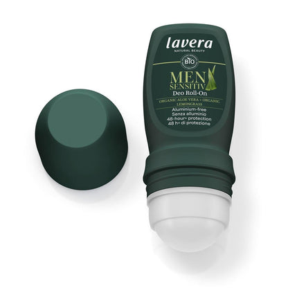 Lavera Men Sensitiv 24H Deodorant Roll On New 50ml opened bottle
