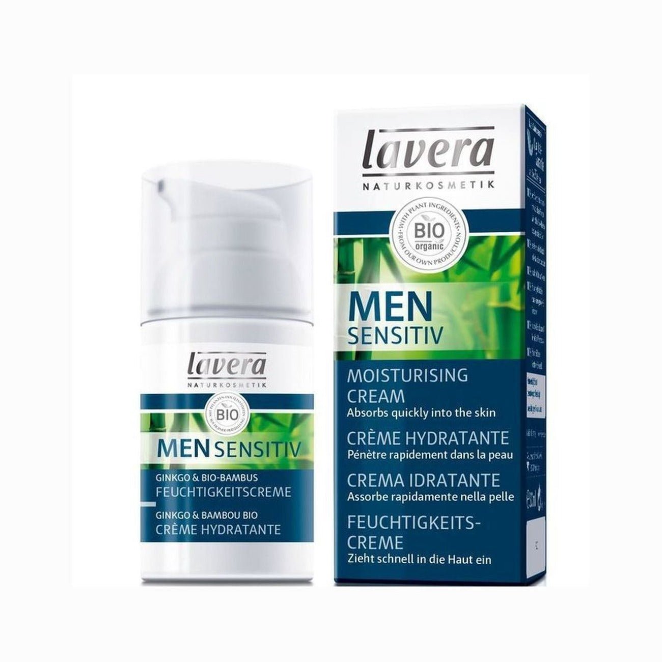 Men Sensitive Moisturising Cream 30ml - Eco Natural Products - Lavera - Moisturising Cream