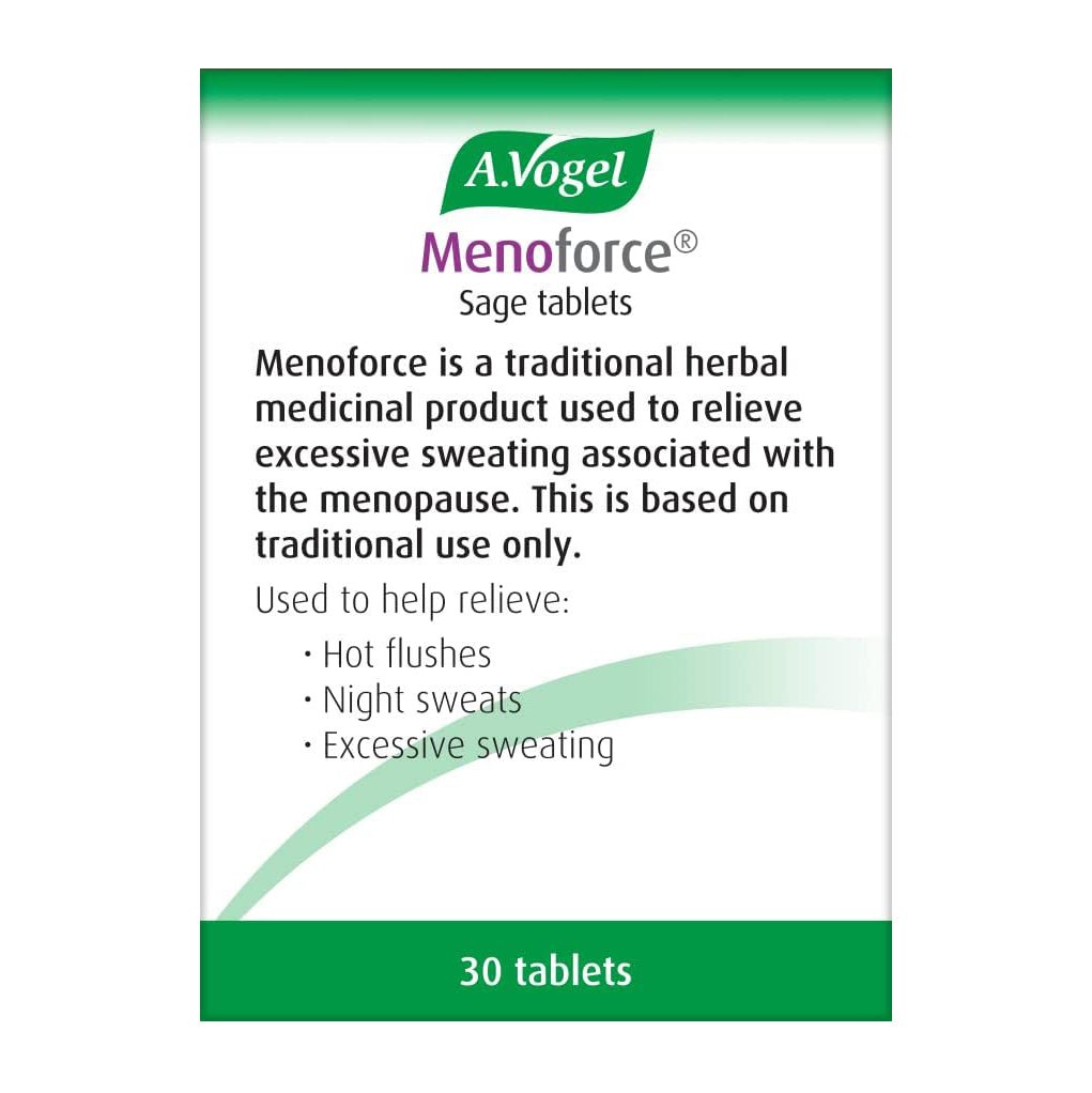 Menoforce Sage Tablets 30 Tablets - A. Vogel - Menopause Support - Eco Natural Products