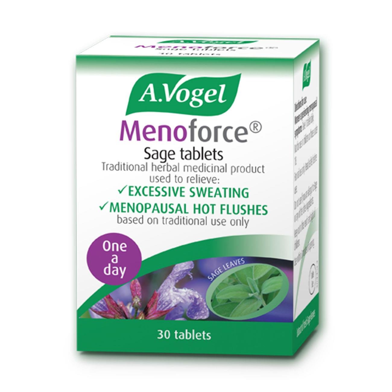 Menoforce Sage Tablets 30 Tablets - Eco Natural Products - A. Vogel - Menopause Support