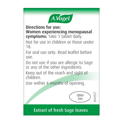 Menoforce Sage Tablets 30 Tablets - A. Vogel - Menopause Support - Eco Natural Products