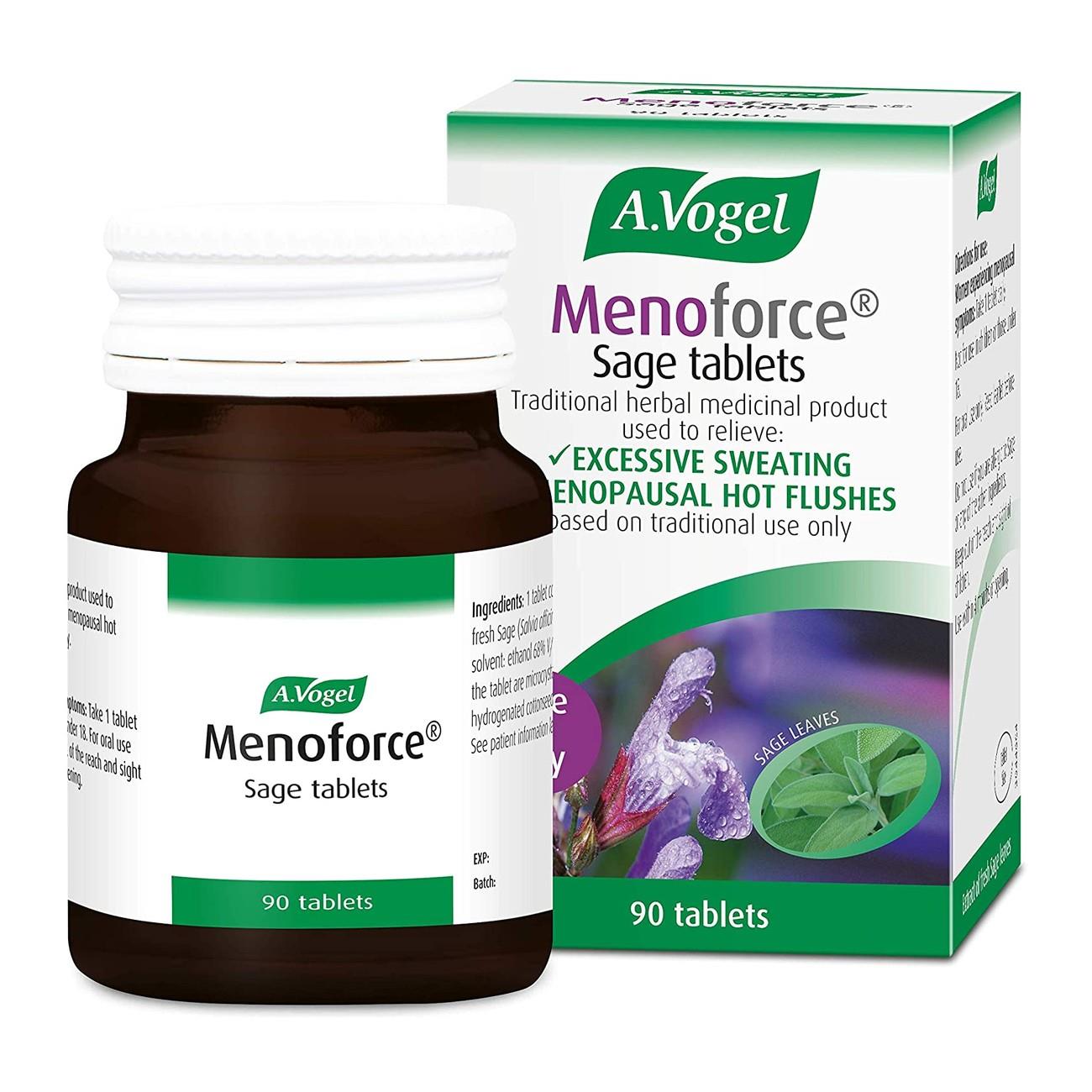 Menoforce Sage Tablets 90 Tablets - Eco Natural Products - A. Vogel - Menopause Support