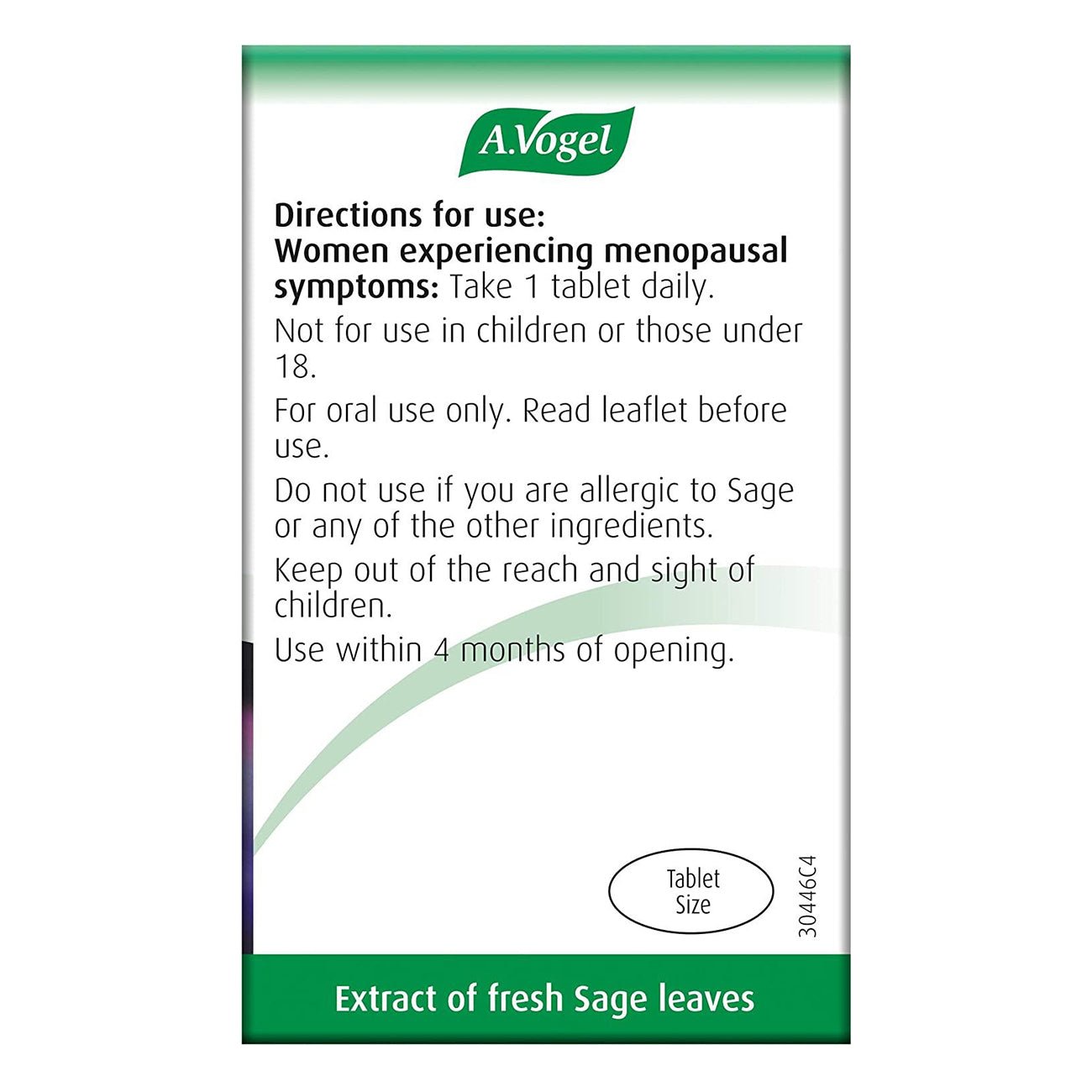 Menoforce Sage Tablets 90 Tablets - Eco Natural Products - A. Vogel - Menopause Support