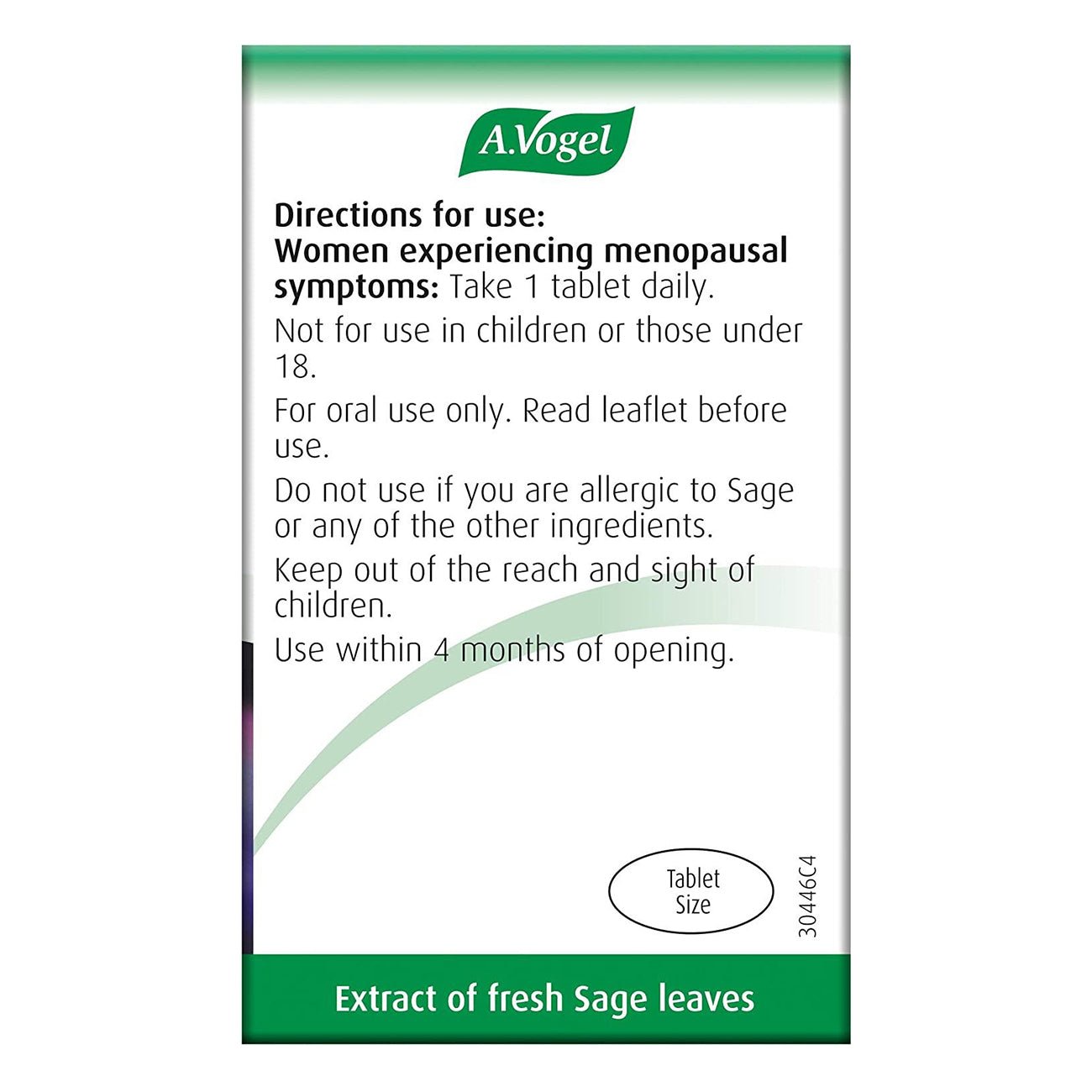 Menoforce Sage Tablets 90 Tablets - A. Vogel - Menopause Support - Eco Natural Products