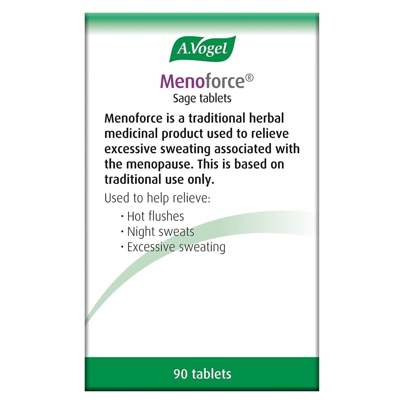 Menoforce Sage Tablets 90 Tablets - A. Vogel - Menopause Support - Eco Natural Products