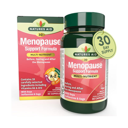 Menopause Support Formula 30 Capsules - Natures Aid - Food Supplements - Eco Natural Products