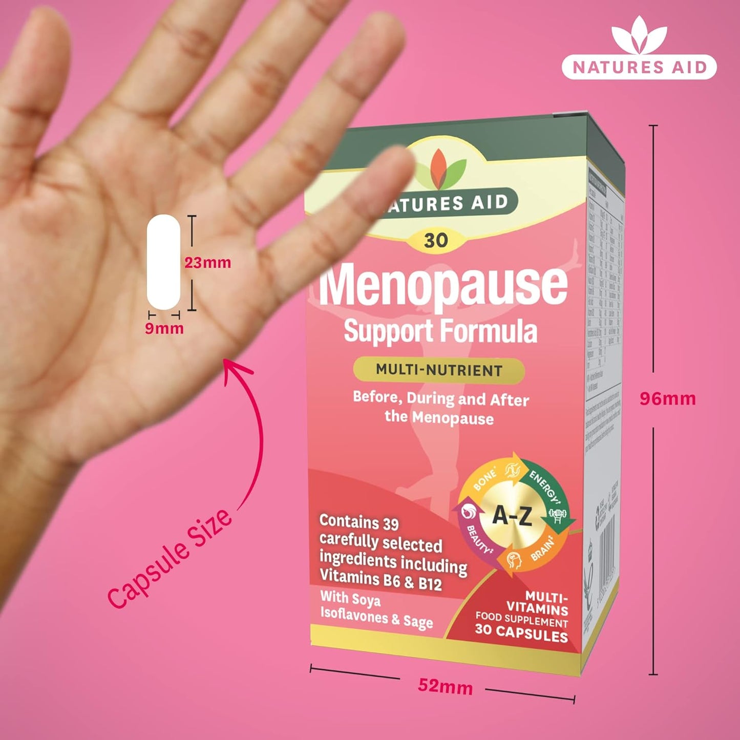 Menopause Support Formula 30 Capsules - Natures Aid - Food Supplements - Eco Natural Products