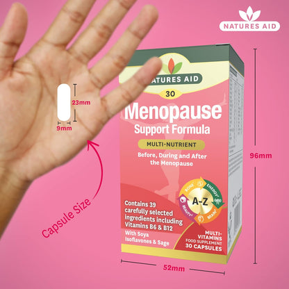 Menopause Support Formula 30 Capsules - Natures Aid - Food Supplements - Eco Natural Products