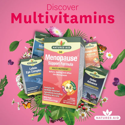Menopause Support Formula 30 Capsules - Natures Aid - Food Supplements - Eco Natural Products