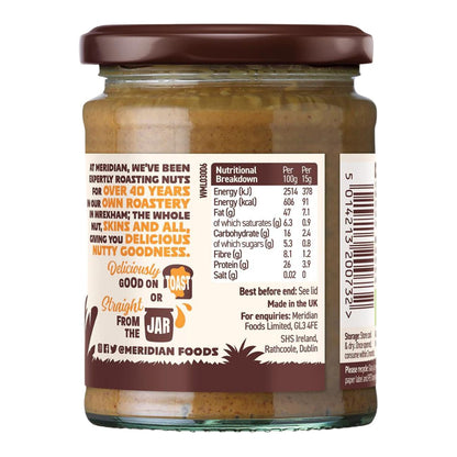 Meridian Crunchy Peanut Butter 100% 280g - Meridian - Peanut Butter - Eco Natural Products