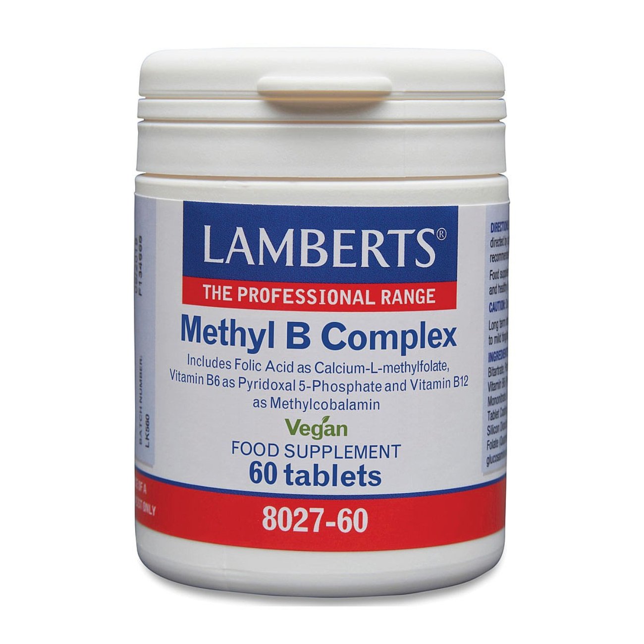 Methyl B Complex 60 Tablets - Lamberts - Food Supplement - Eco Natural Products